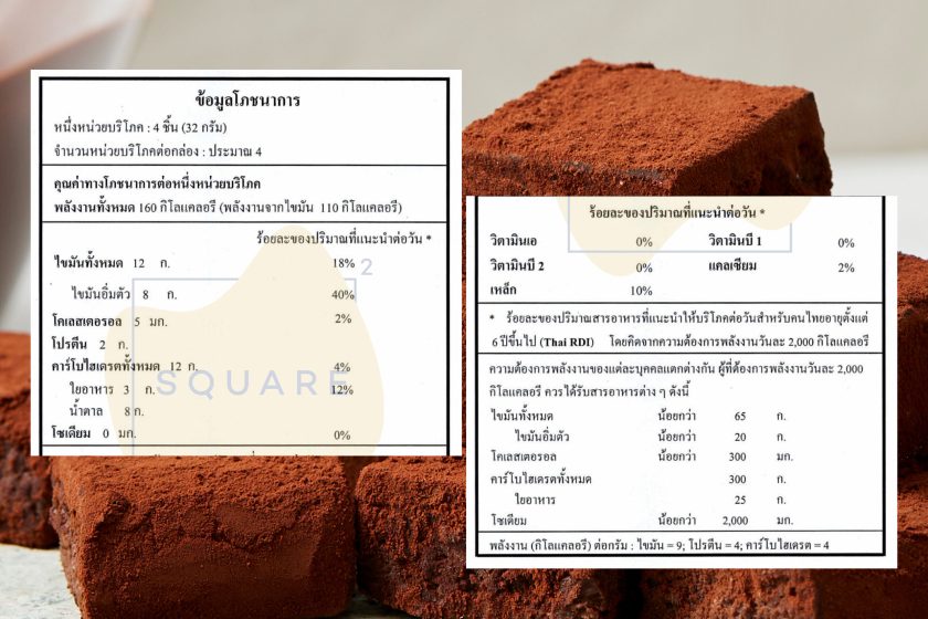 3 ฉลากโภชนาการ